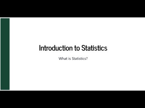 What is Statistics