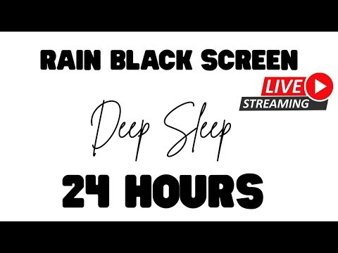 Rain Black Screen 24 Hours – Deep Sleep & Relaxation