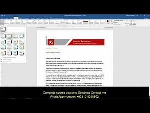 Shelly Cashman Word 2019 | Modules 4-7 | SAM Capstone Project 1a | SC_WD19_CS4-7 | Hankins Aerospace