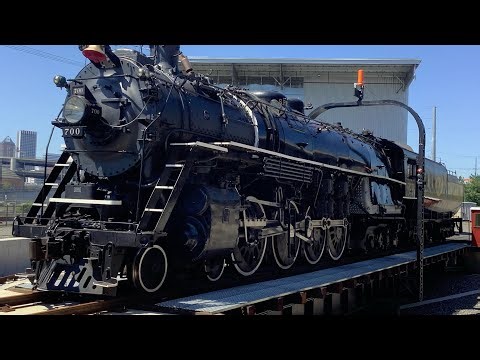 Seattle , Portland and Spokane’s #700 steam engine sounding its whistle #train #cassscenicrailroad