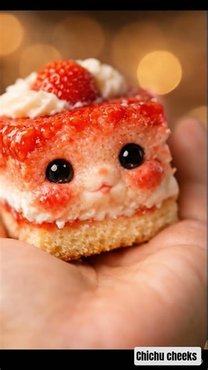 ASMR eating oddly satisfying food #asmr #ai #cake #asmrsounds #asmreating