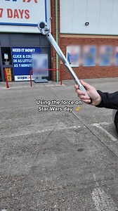 Use the force, Luke! Or Nathan in a store car park Happy Star Wars Day | Screwfix