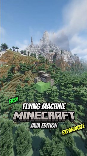 How To Make Flying Machine Minecraft #minecraft #redstone