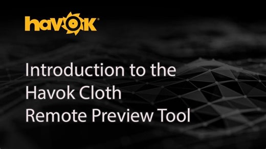 Introduction to the Havok Cloth Remote Preview Tool | Havok