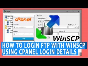 How to login FTP with WinSCP by using cPanel login details?