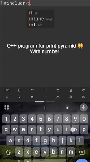 c++program for print priramyd with number