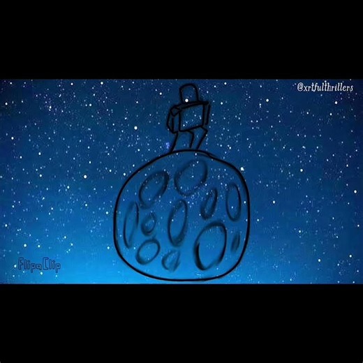 walking on the moon animation #flipaclipanimation #animation #flipaclip