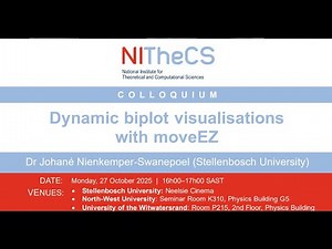 2025-10-27 - NITheCS Colloquium: 'Dynamic biplot visualisations ' by Dr Johané Nienkemper-Swanepoe