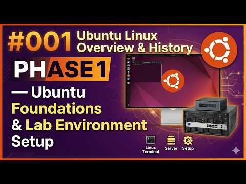 #001 The Winner: Ubuntu Linux Overview & History: Phase 1 - Lab Setup & Foundations