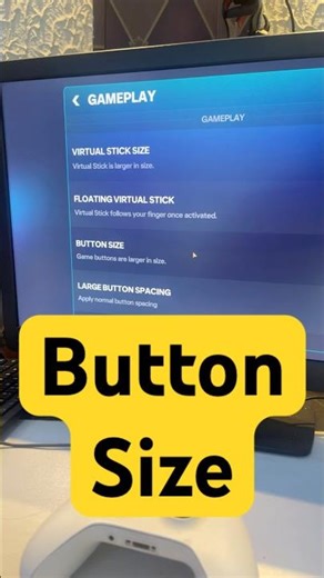 FC mobile large Button Size FCMobile #LargeButtons #ControlSettings #FIFAMobile