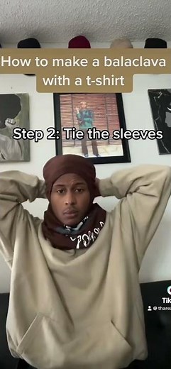 How to make a balaclava with a t shirt !! #tharealmars