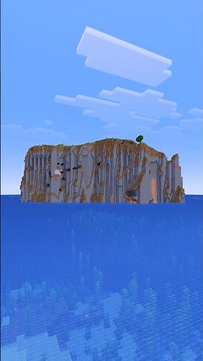 I found a ONE TREE Minecraft Cliff Survival Island Seed!