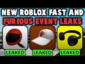 NEW! MORE Roblox Fast & Furious Event Items Leaked!