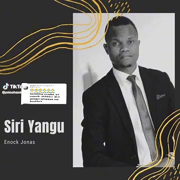 Enock Jonas - Siri Yangu (Official Audio)