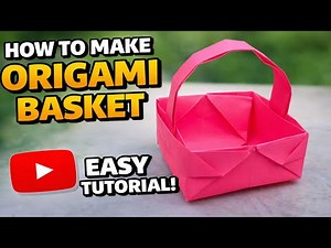 DIY Paper Basket | Easy Paper Craft Basket Tutorial | Paper Basket Making
