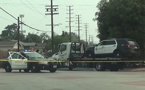 LASD事故现场以及事故车辆被转移