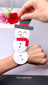 Easy Snowman Craft | Easy Christmas Craft | Christmas Decorations DIY | Paper Snowman kaise banate | The Craft ideas