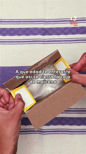 This is how cereal boxes are sealed