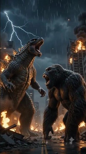 KING KONG vs GODZILLA 🔥 The Ultimate Monster Battle! | Epic AI Fight