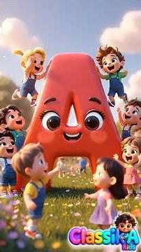 Amazing Letter A | @ClassikAKids Nursery Rhymes & Kids songs #shorts