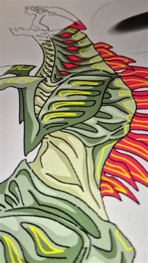 Godzilla Fusion Kumonga #art #godzilla #kumonga #spider #howtodraw