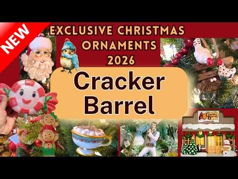 Cracker Barrel Christmas Ornaments 2026 