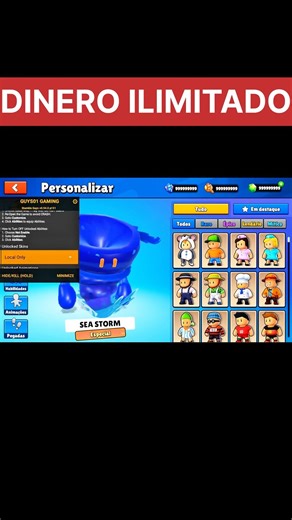 Nuevo Stumble Guys Mod Menu 2026 💎 Todo Desbloqueado Skins y Emotes 0.93 #stumbleguys #shorts
