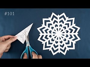 Paper Snowflake #101 Trend to Watch in 2025 - How to make snowflakes out of paper - Fun Winter