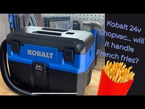 Kobalt 24v Portable Shop Vac, It'll pick up saw dust... but what about Glitter and french fries?!