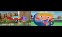 Mix of 2 videos from youtube : 2 Little Einsteins Episodes played at once (Remake)