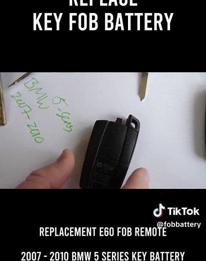 2007 - 2010 BMW 5 Series Key Battery Replacement E60 Fob Remote #auto #howto #battery #keyfob #bmw5series #e60fob #remotekey #bmwlove #bmwmaintenance
