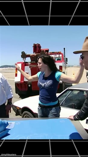 Can a Car Get Flattened Between Two Trucks? 😳 Myth Tested!