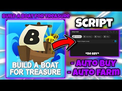 Build A Boat For Treasure Op Script - No Key, Auto Farm, & Auto Buy