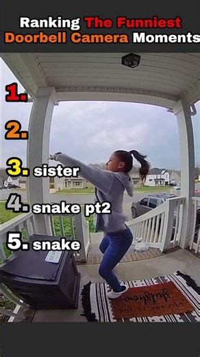 Ranking The Funniest Doorbell Camera Moments #moments #doorbellcam #funny #laugh