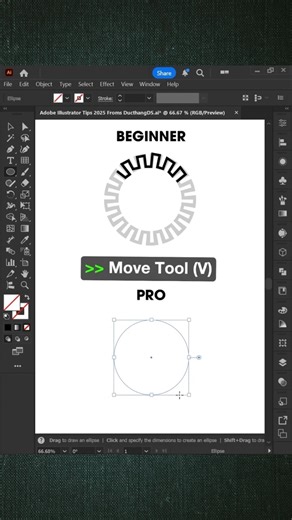 Adobe Illustrator 2026 – Circle Frame Design Trick (PRO Method) #adobeillustrator #cclearn #logo