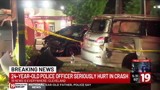 CMHA Police Officer injured in car crash