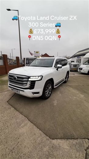 🚙 2023 Toyota Land Cruiser ZX • One Owner From New 💷 £73,999 ⸻ ✨ Key Features: ⭐️ Massive Full-Size Luxury 4x4 SUV ⭐️ 360° Surround View Cameras ⭐️ Parking Sensors ⭐️ Heads-Up Display (HUD) ⭐️ Electric Opening Tail Gate ⭐️ Heated & Cooled Front Seats ⭐️ Heated & Cooled Rear Seats ⭐️ Heated Steering Wheel ⭐️ Rear Entertainment System ⭐️ Tow Bar With 13-Pin Electrics ⭐️ Full V5 Registration Document ⭐️ Two Keys ⭐️ Full Service History ⭐️ Serviced Every 8,000 miles ⭐️ Only 24,500 Miles On The Clo
