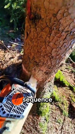 a row of trees fell simultaneously #logging #sawblade #chainsaw #treecutting #wood