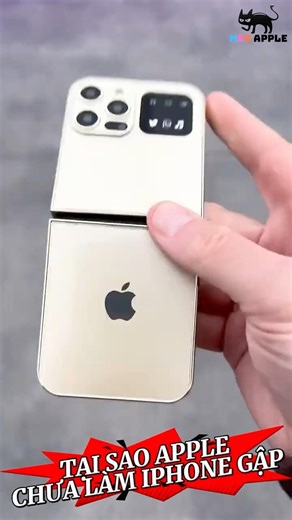 Tại sao Apple chưa làm iPhone gập?? #meoapple #apple #iphone #foldableiphone
