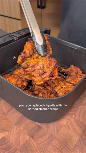 Easy Air Fried Chipotle Chicken Recipe