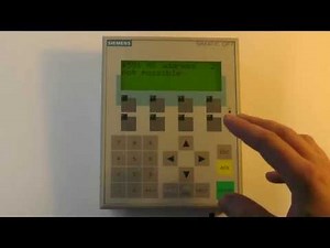 Testing SIEMENS HMI "OP 7-DP"