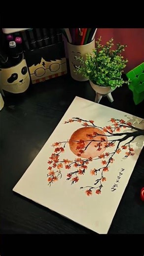 _Day 02_ Less color, more soul. Chinese Ink Painting 🎨 #shortsfeed #viralshorts #viral #drawing #art