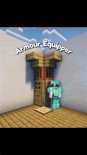 Armour Equipper in Minecraft... 🤔 #minecraft #fyp #minecraftbuilding #shorts