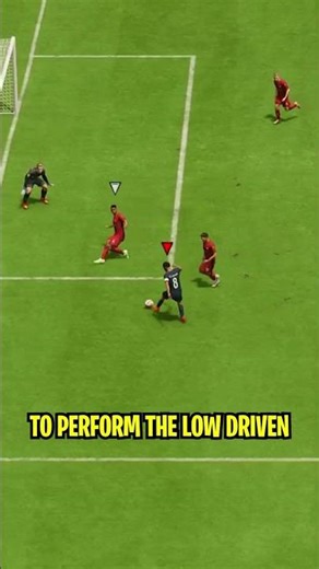 Low Driven Shot Tutorial In FIFA 23