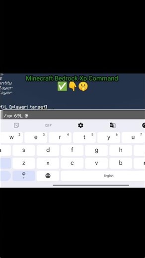 Minecraft Pocket Edition Xp Command| #viral #trending #minecraftpe