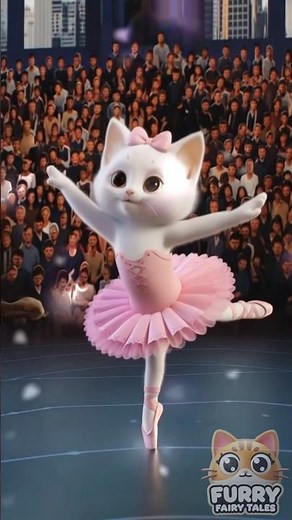 Bumble Bee Dance Performance 🐝✨ Kittens Rock the Stage! | Furry Fairy Tales #shorts #bumblebeedance