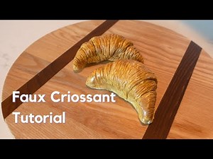 How to Make Realistic Fake Croissants with AirDry clay
