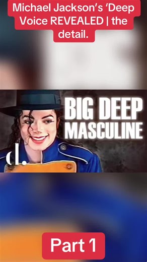 #Michael #Jackson’s ‘Deep Voice REVEALED | the detail. | michael jackson's deep voice