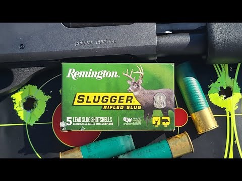 Remington Slugger 12ga 2-3/4" 1oz Rifled Slug Test W/ Remington 870 Special Purpose & Rifled Barrel