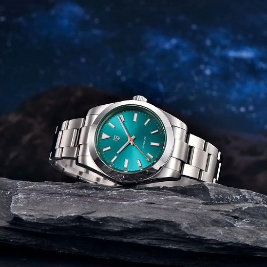 Luxury Automatic Watch with Sapphire Blue Dial | Men’s Stainless Steel Timepiece 2025